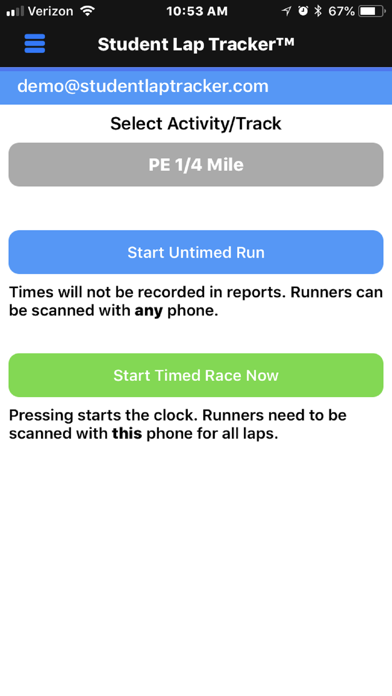 Student Lap Tracker screenshot 2