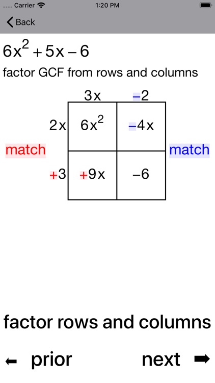 Quadratic Factoring screenshot-5