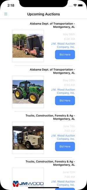 JM Wood Live Auction