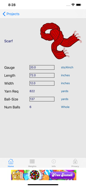 Knitting Yarn Calc(圖5)-速報App