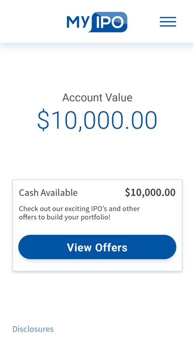 My IPO screenshot 2