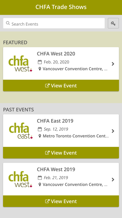 How to cancel & delete CHFA Trade Shows from iphone & ipad 1