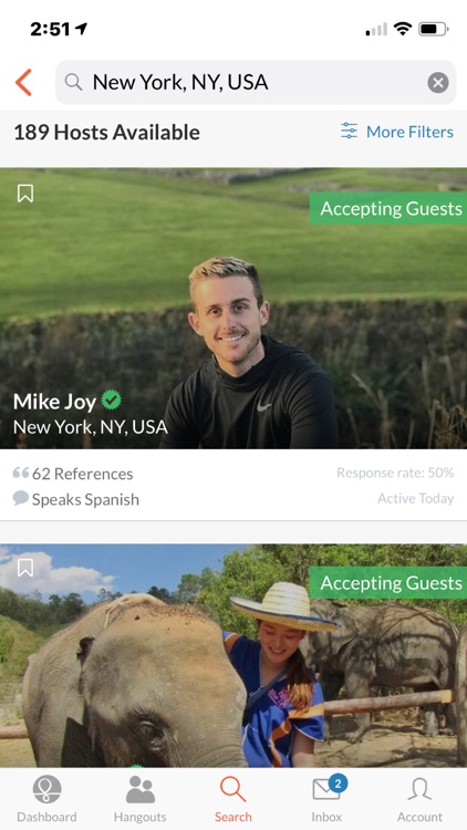 Couchsurfing Travel App