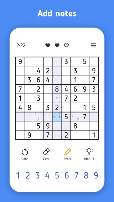 Sudoku - Numbers Puzzle Game screenshot 1