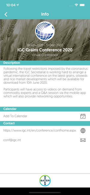 IGC Grains Conference(圖3)-速報App