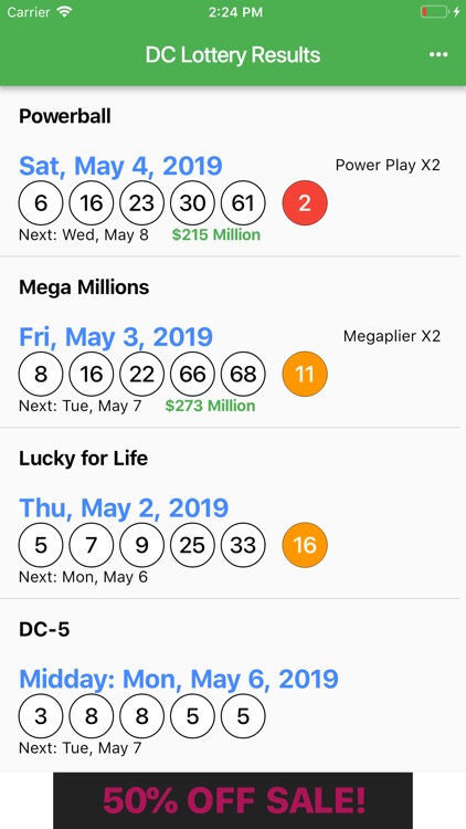 may 7 lotto results