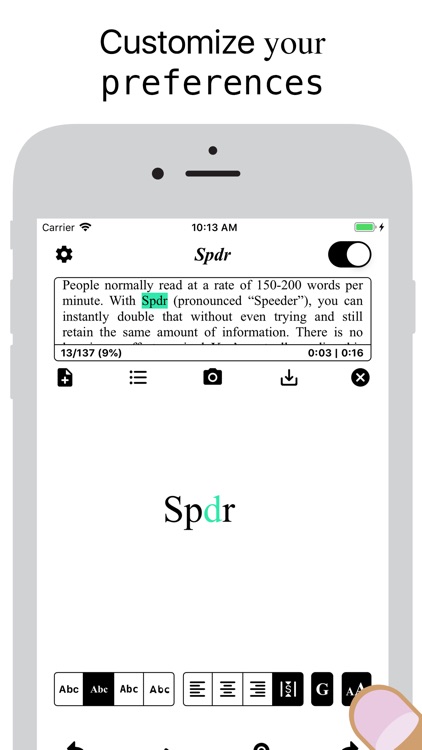 Spdr - Speed Reading screenshot-8