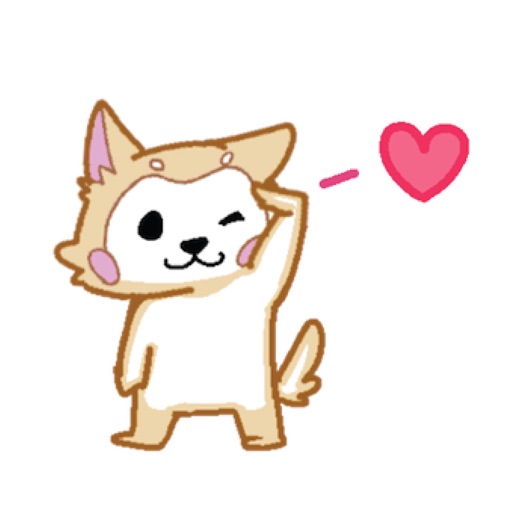 Cute Akita Dog stickers icon