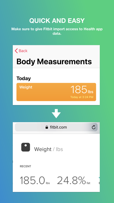 Fitbit Import screenshot 4