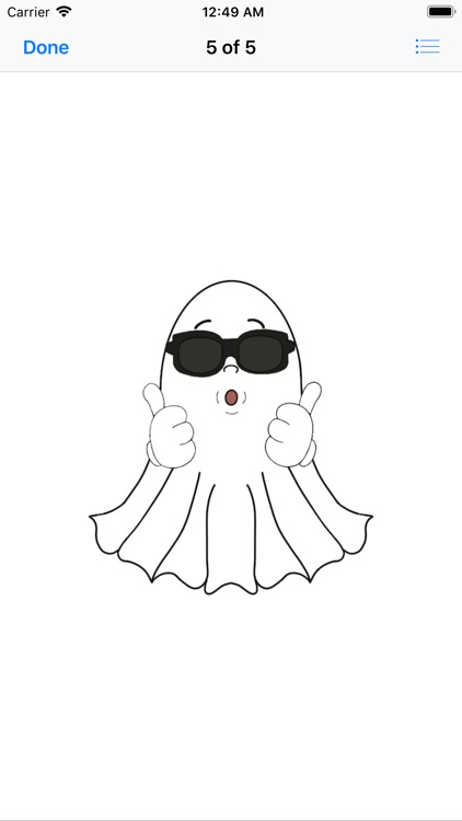 Cute Halloween Ghost stickers screenshot-6