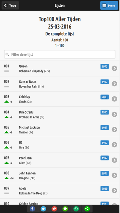 Top100 Aller Tijden screenshot 3