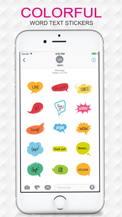 Colorful Text Stickers Pack