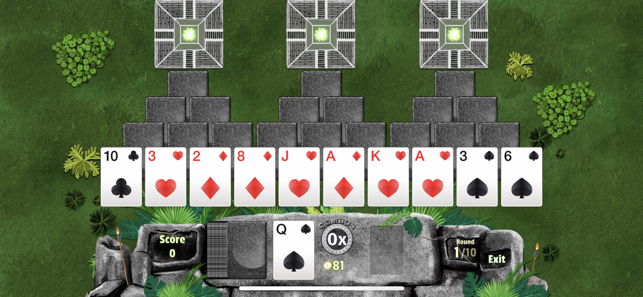 Three Magic Towers Solitaire