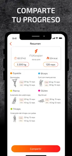 Snímek 6 FitKeeper - Rutina Gym iphone
