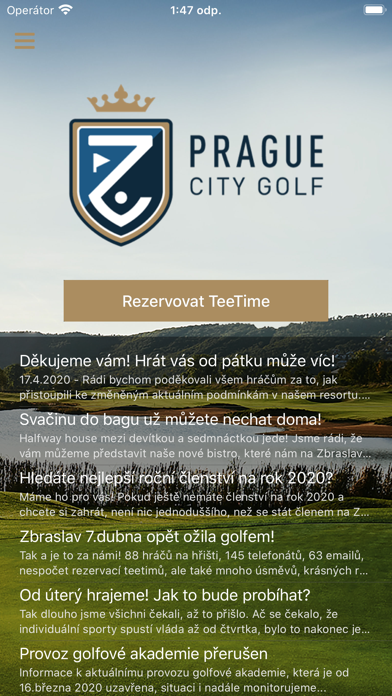 How to cancel & delete Prague City Golf from iphone & ipad 1