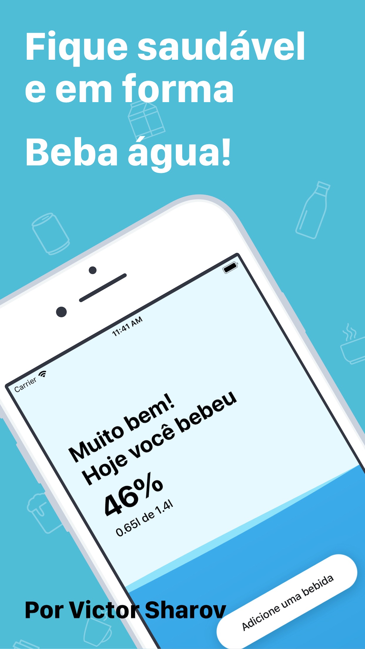 Screenshot do app Saldo de Água
