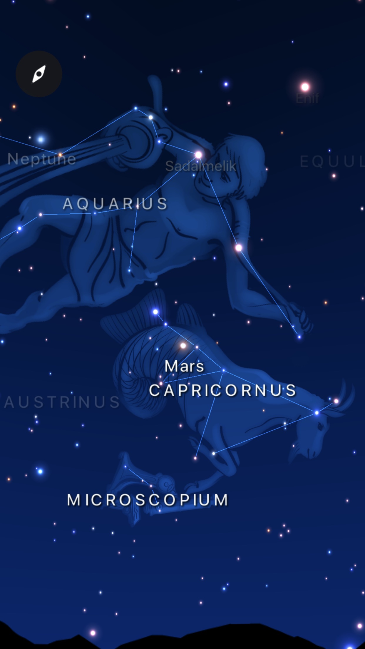 Screenshot do app Starlight - Explore the Stars