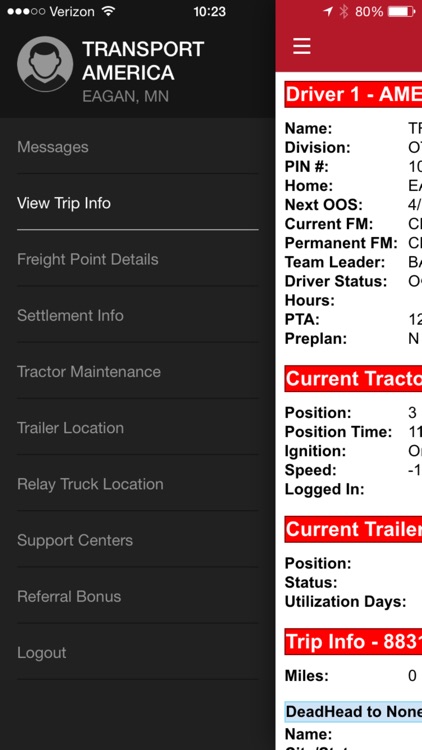 Transport America Driver App