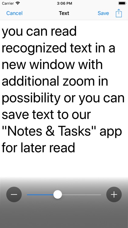 Magnifier with OCR