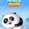 In the game, a cute panda is trapped in the world of ice and snow