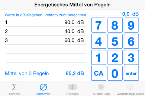 dB Calc Pro screenshot 2