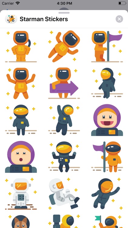 Starman Stickers for iMessage