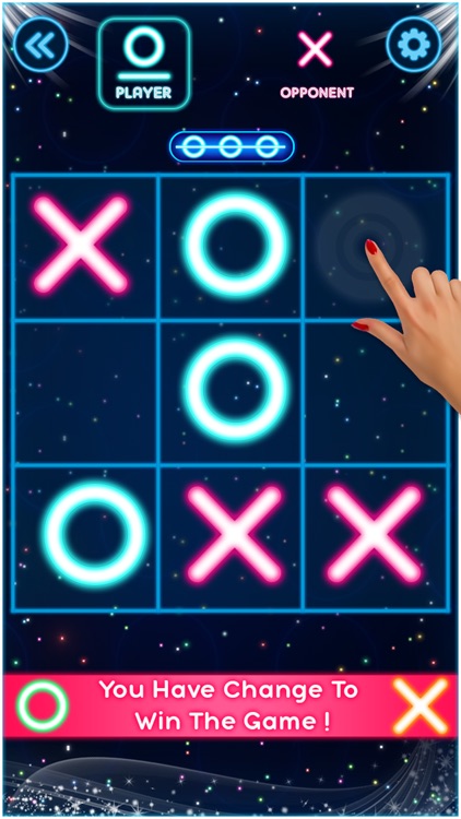 Tic Tac Toe Glow Puzzle Game