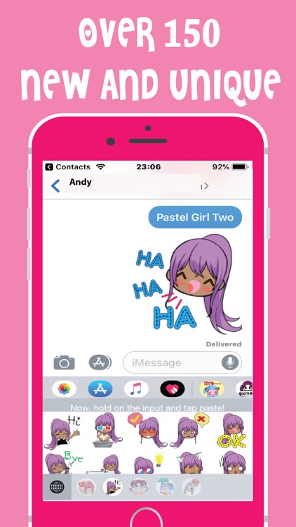 Pastel Girls Emoji Keyboard