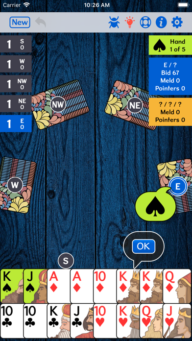 5-Handed Pinochle screenshot 4