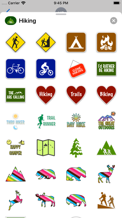 Hiking Emoji Stickers screenshot 2