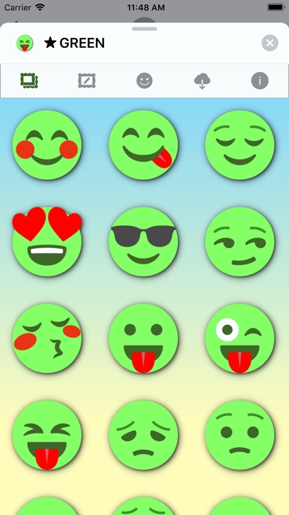 GREEN Emoji • Stickers