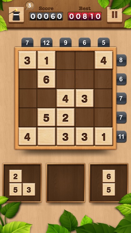 TENX - Wooden Number Puzzle
