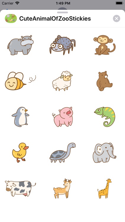 CuteAnimalOfZooStickies