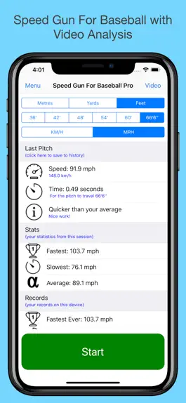 Game screenshot Speed Gun for Baseball Pro mod apk