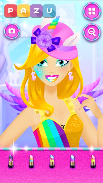 Girls games unicorn dress up