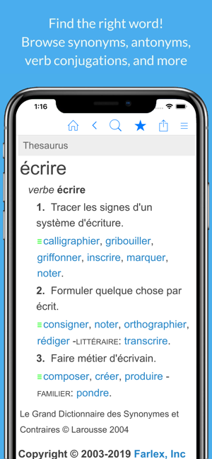 French Dictionary & Thesaurus(圖3)-速報App