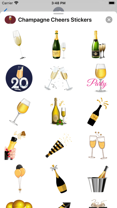 Champagne Cheers Stickers screenshot 2
