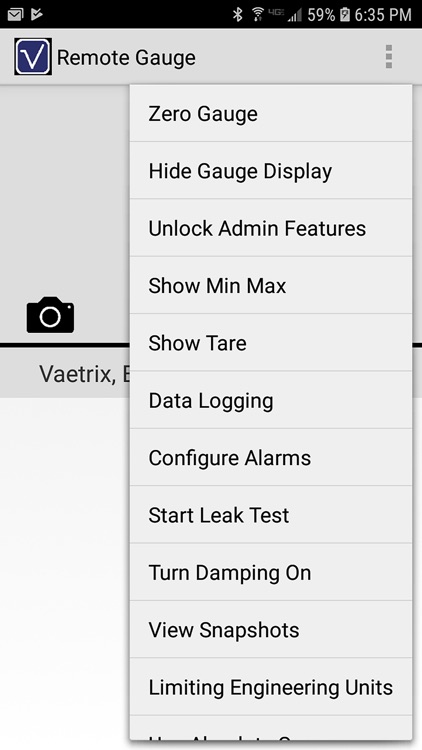 Vaetrix Remote Gauge