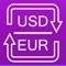 A handy app to convert between US Dollars and Euro