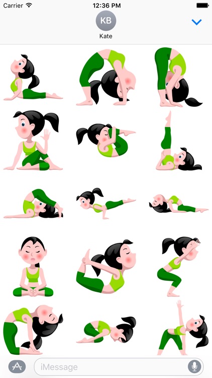 Yoga Girl Sticker Pack