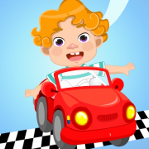 Baby Racing Bus Icon