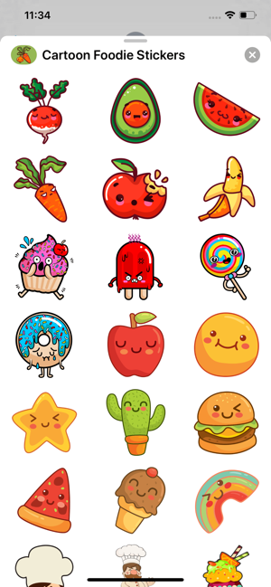 Cartoon Foodie Stickers(圖3)-速報App