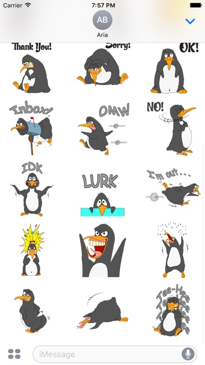 Funny & Crazy Penguin Sticker