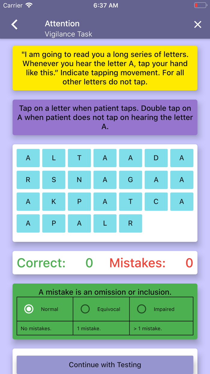 Midland Cognitive Assessment