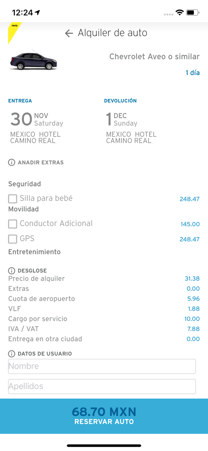 HERTZ MEXICO - AVASA