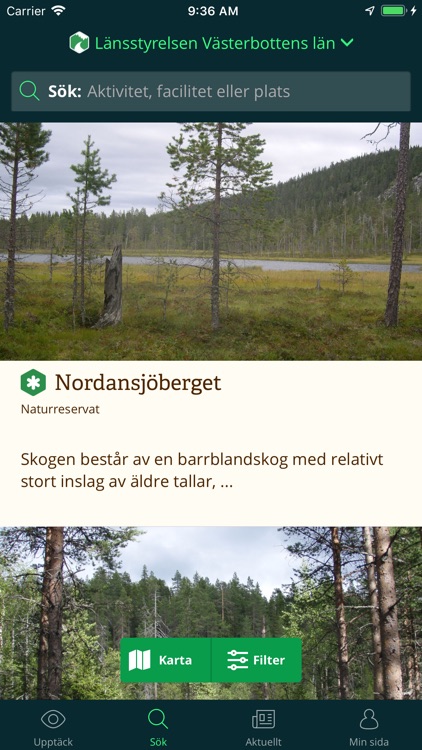 Västerbottens Naturkarta