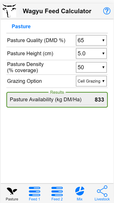 Wagyu Feed Calculator screenshot 2