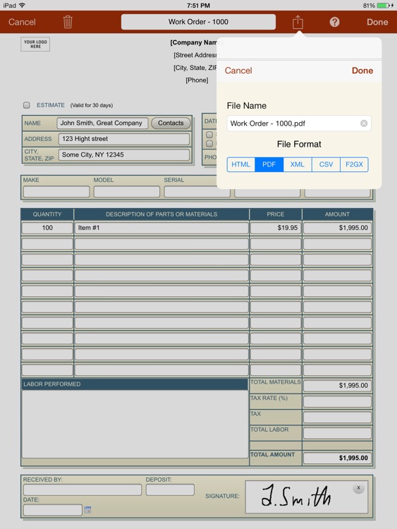 Forms-2-Go HD screenshot-4