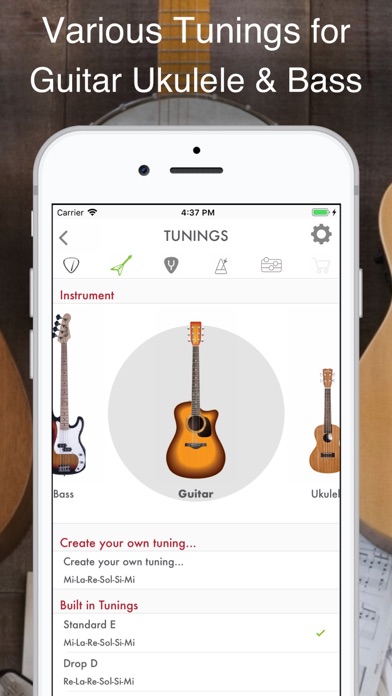 Guitar, Bass & Ukulele Tuner screenshot 2