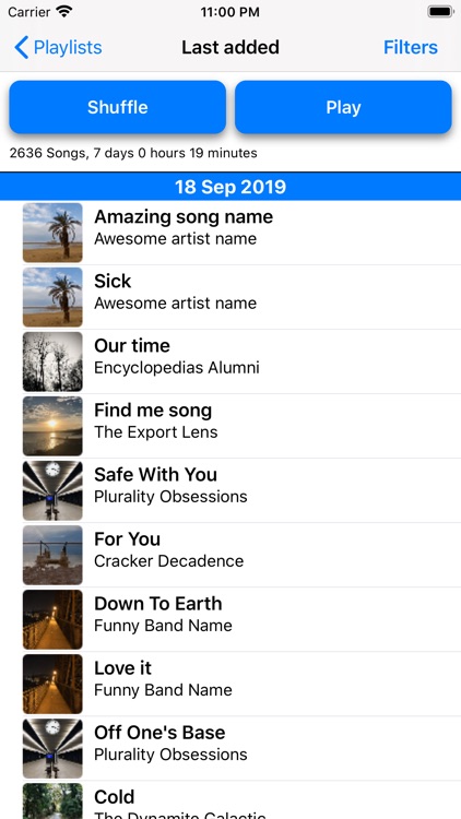 Playlists - make your own!